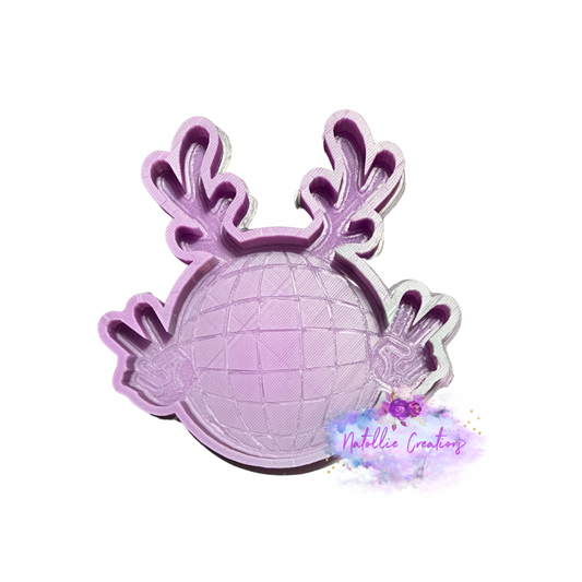 Peace Reindeer Disco Freshie Silicone Mold