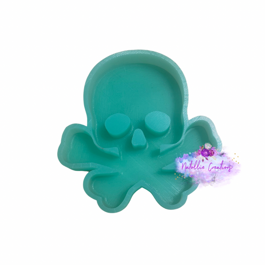 Cross Bones Skull Freshie Silicone Mold