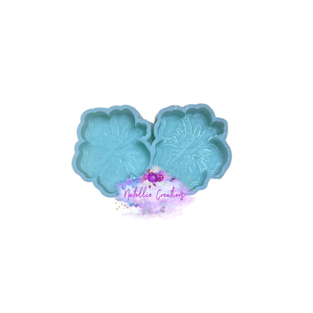 Hibiscus Vent Clip Freshie Silicone Mold