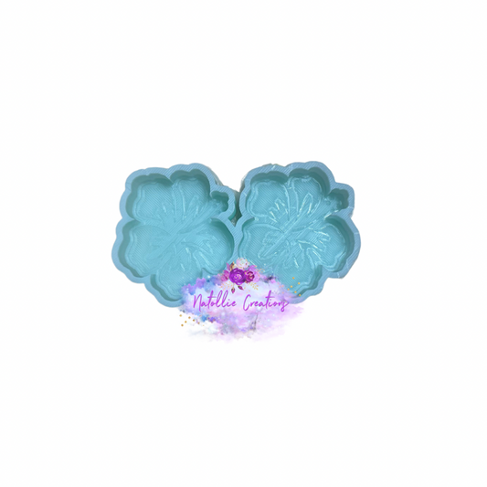 Hibiscus Vent Clip Freshie Silicone Mold