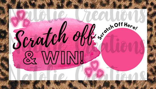Scratch Off Cards - Cheetah
