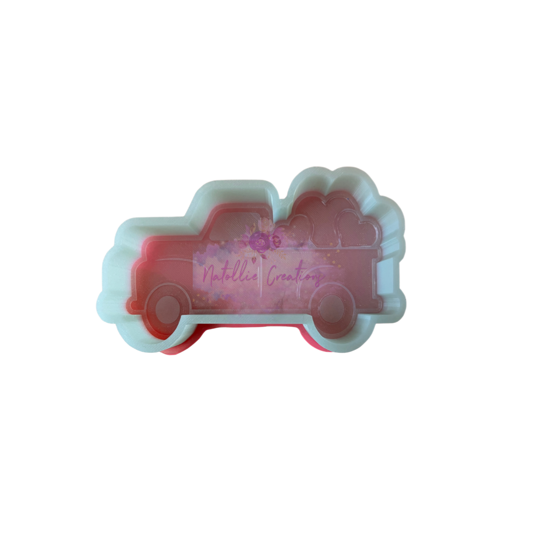 Heart Truck Freshie Silicone Mold