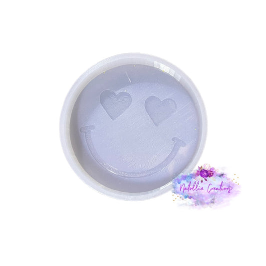 Heart Eye Smiley Face Freshie Silicone Mold