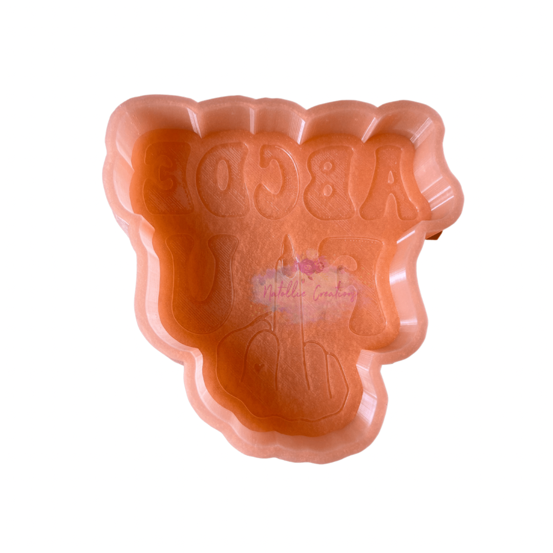 ABCDE FU Freshie Silicone Mold