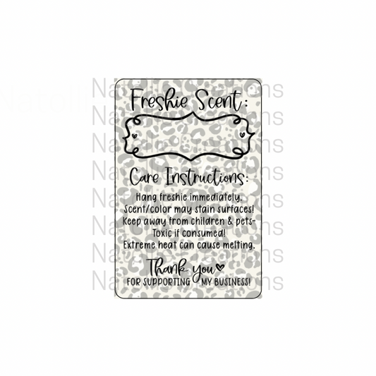 Pre-Designed Freshie Labels - Leopard
