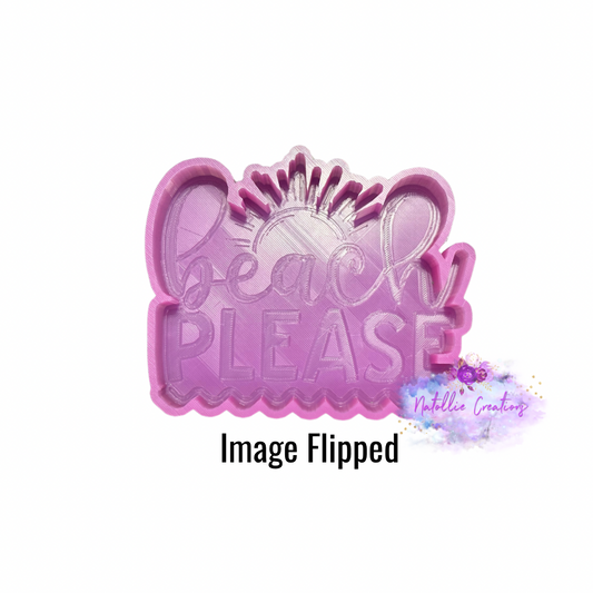 Beach Please Freshie Silicone Mold