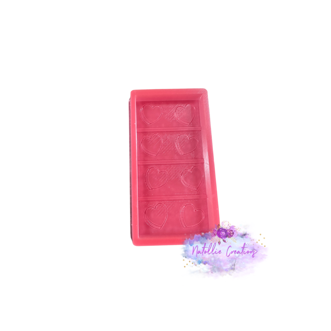 Candy Heart Wax Snap Silicone Mold