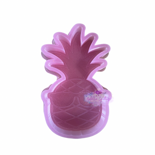Pineapple with Sunglasses Freshie Silicone Mold