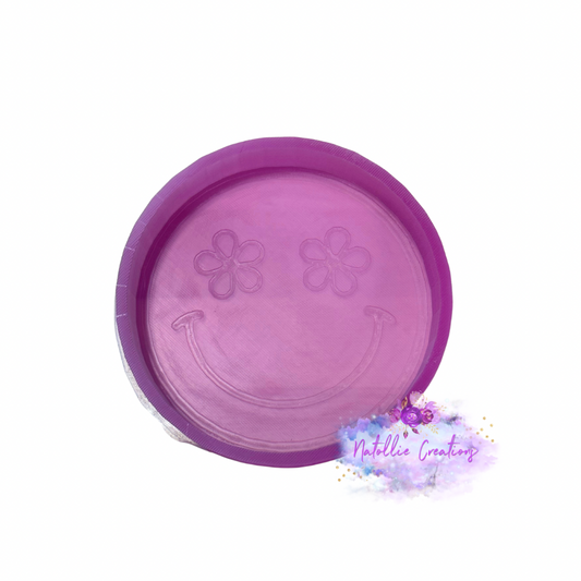 Flower Eye Smiley Face Freshie Silicone Mold