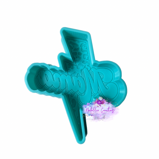 Lightning Bolt Mama Freshie Silicone Mold
