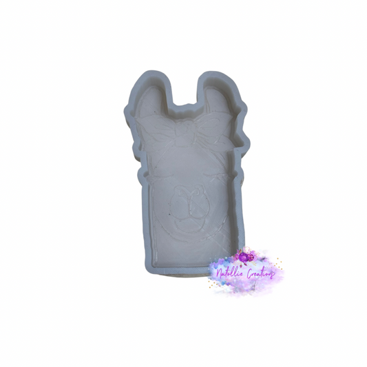 Llama With Bow Freshie Silicone Mold