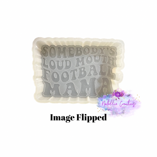 Football Mama Freshie Silicone Mold