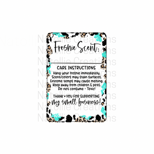 Pre-Designed Freshie Labels - Animal Print