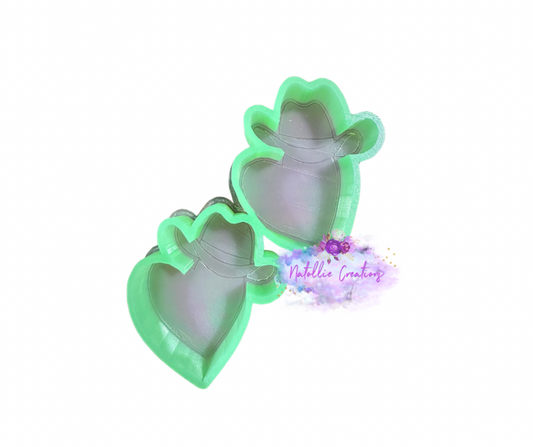 Cowboy Heart Vent Clip Freshie Silicone Mold