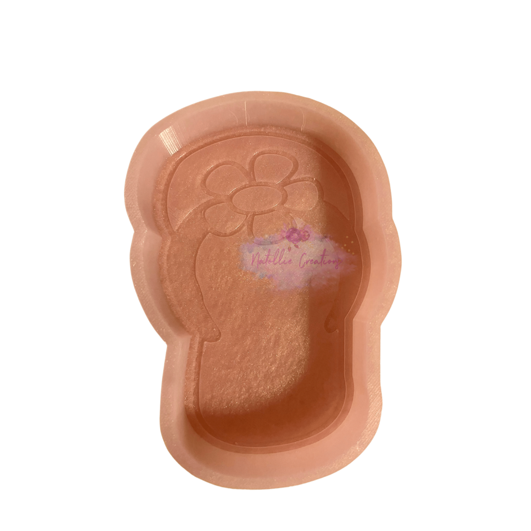 Floral Flip Flop Freshie Silicone Mold