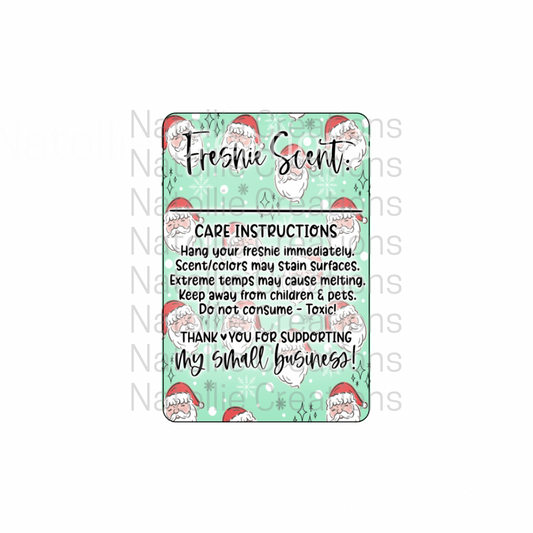 Pre-Designed Freshie Labels - Santa