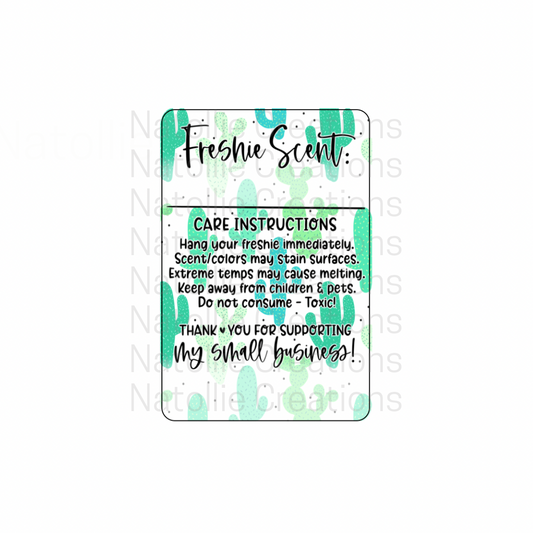 Pre-Designed Freshie Labels - Cactus