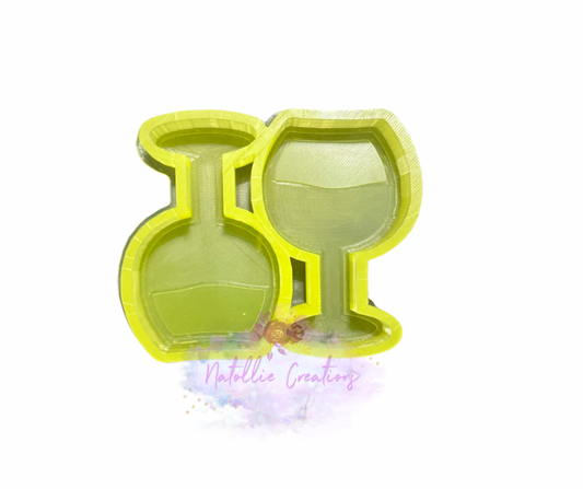 Wine Glass Vent Clip Freshie Silicone Mold