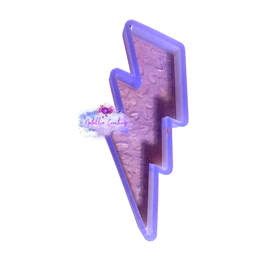 Cheetah Lightning Bolt Freshie Silicone Mold