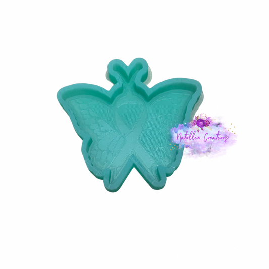 Cancer Butterfly Freshie Silicone Mold