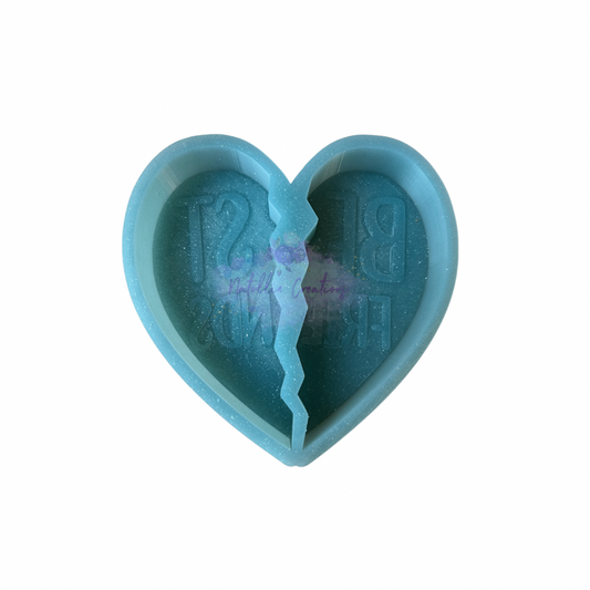 Best Friend Heart Freshie Silicone Mold