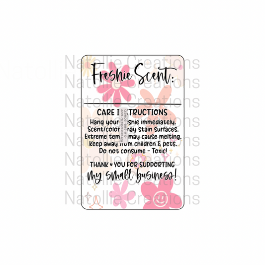 Pre-Designed Freshie Labels - Floral