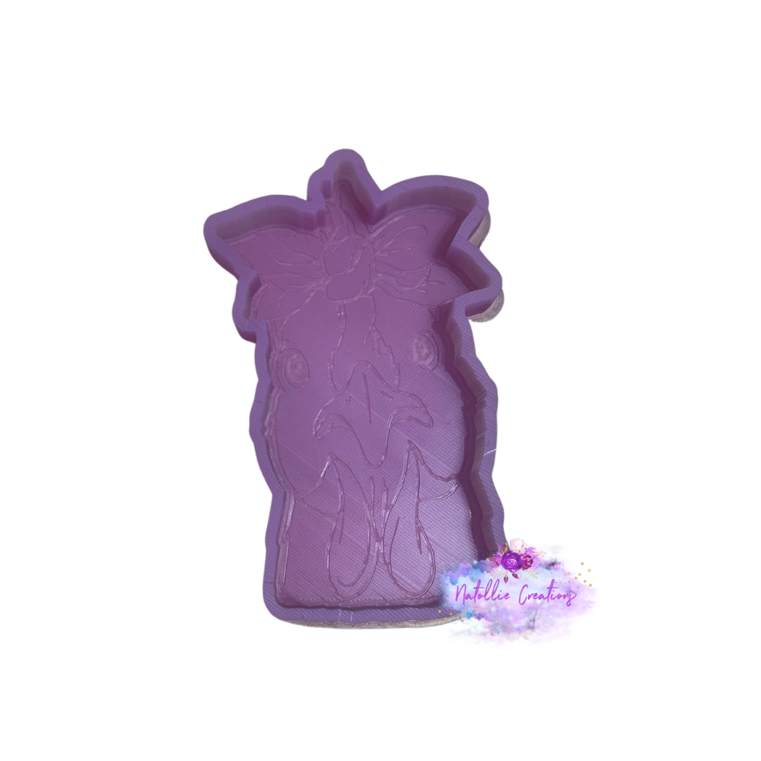 Chicken With Bow Freshie Silicone Mold