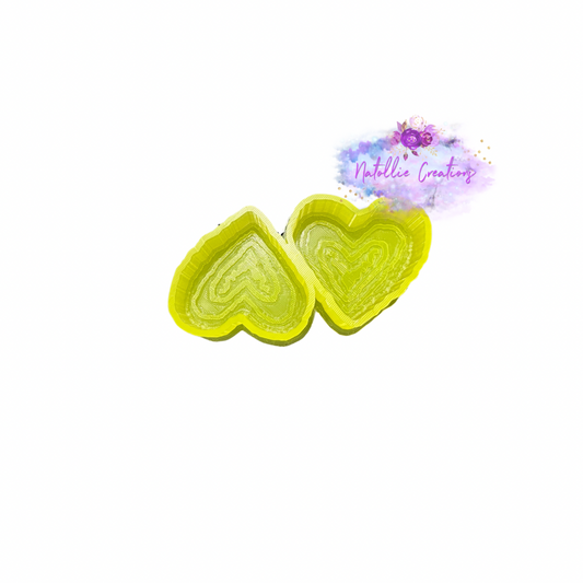 Heart Geode Vent Clip Freshie Silicone Mold