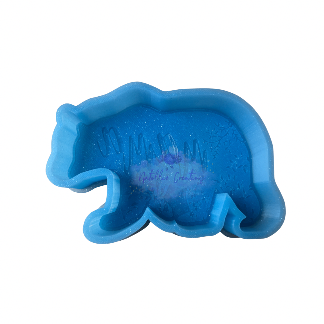 Floral Mama Bear Freshie Silicone Mold