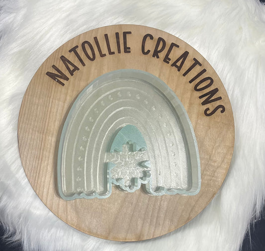 Snowflake Rainbow Freshie Silicone Mold