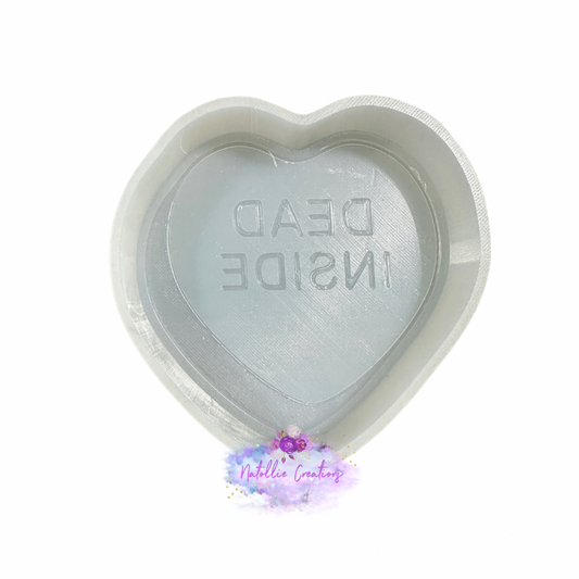 Dead Inside Heart Freshie Silicone Mold